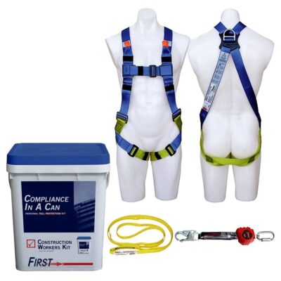 3M 7012873979 (70007929576) PROTECTA "Compliance in a Can" Construction Workers Harness Kit (MEDIUM)