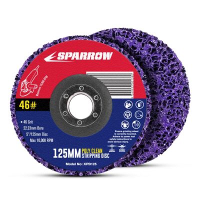 Sparrow XPD125 2-Pack 125mm (5") 46 Grit Poly Clean & Strip Grinding Discs