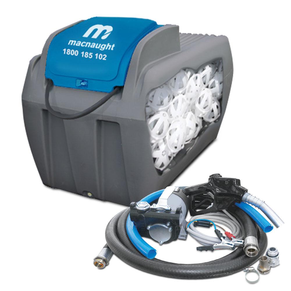 Macnaught MDT1200L 1200L Diesel Tank with 12V High Flow Pump Kit