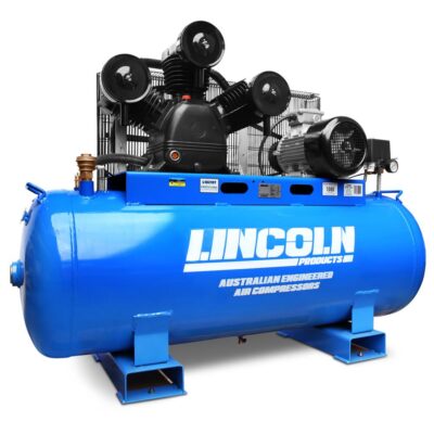 Lincoln L10270T 10HP 270L Triple Piston Twin Belt Driven Electric Air Compressor