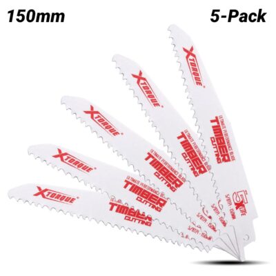 Xtorque XW15058 150mm 5/8 TPI Wood Reciprocating Saw Blade 5 Pack
