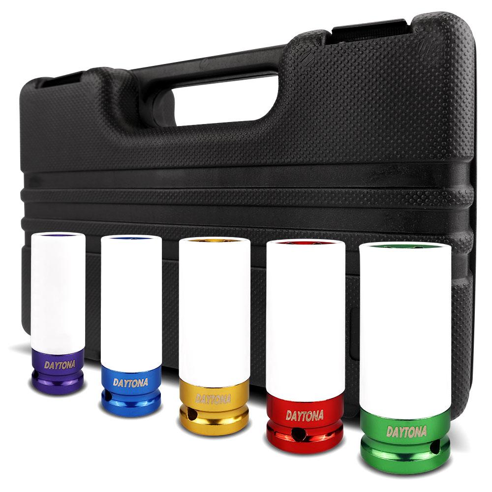 Daytona 5DMSS 5pce 1/2" Drive Thin Wall Deep Impact 15-22mm Metric Socket Set