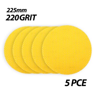 Bayer SP220 5pce 220 Grit 225mm (8.8") Multi-Hole Velcro Sanding Paper