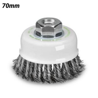 Bordo 5101-70-3.5 70mm 1 Row 0.50mm Stainless Steel Twist Knot Cup Brush