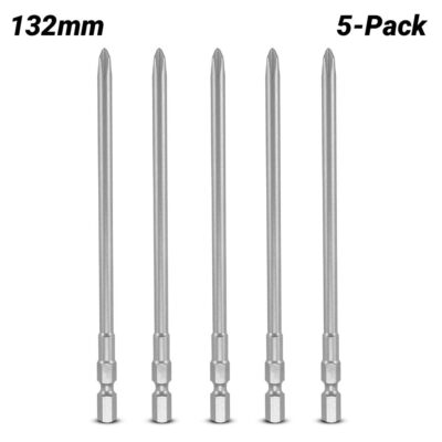 Xtorque XAFB132 5-Pack 1/4" 132mm Phillips PH2 Auto Feed Driver Bits