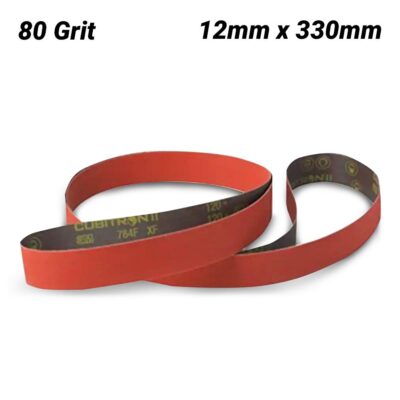 3M 7012888750 (AC019428542) 12mm x 330mm Cubitron II 784F 80 Grit Belt