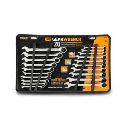 GEARWRENCH 35720-06 20pce Metric/SAE Combination Ratcheting Wrench Set