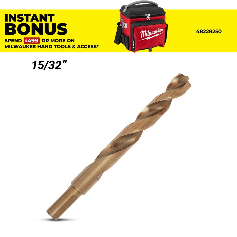 Milwaukee 48892327 15/32" RED HELIX Cobalt Drill Bit