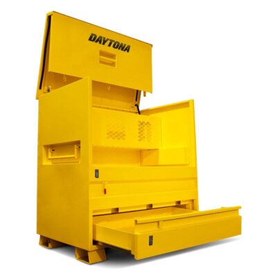 Daytona BT1200 1220 x 765 x 1170mm Yellow Steel Jobsite Tool Box Sitebox