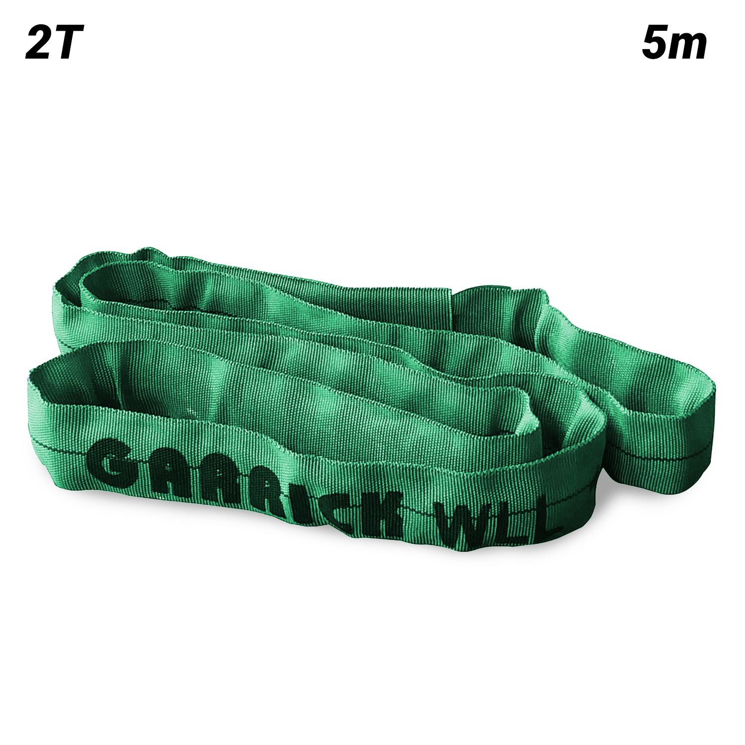 Garrick GRS2T5M 2T 5m Round Sling - Green