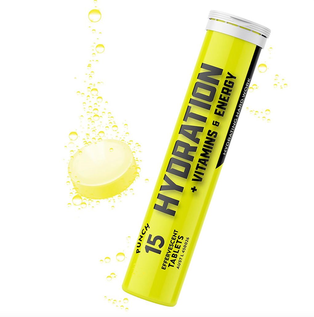 THORZT THEV15-PU 15 Tablets Punch Flavoured Hydration + Vitamins & Energy Effervescent Tablets