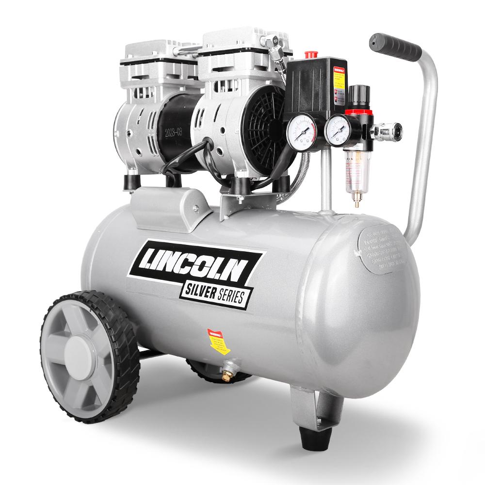 Lincoln LCS24 24L Oil-Free 1HP Silent Air Compressor
