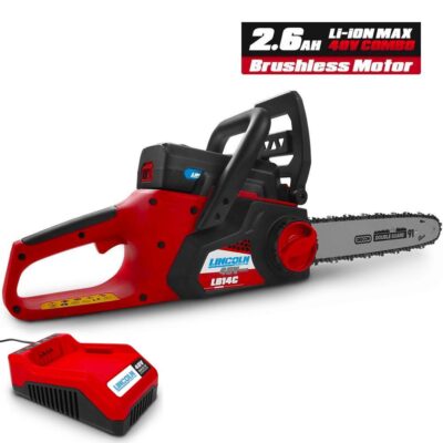 Lincoln LB14C 40V 2.6Ah Li-Ion Cordless Brushless 350mm (14") Chainsaw Combo Kit