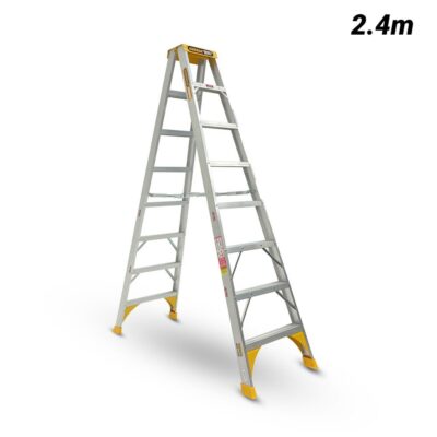 Gorilla SM008-HD 2.4m 180kg Double Sided A-Frame Heavy Duty Industrial Aluminium Ladder