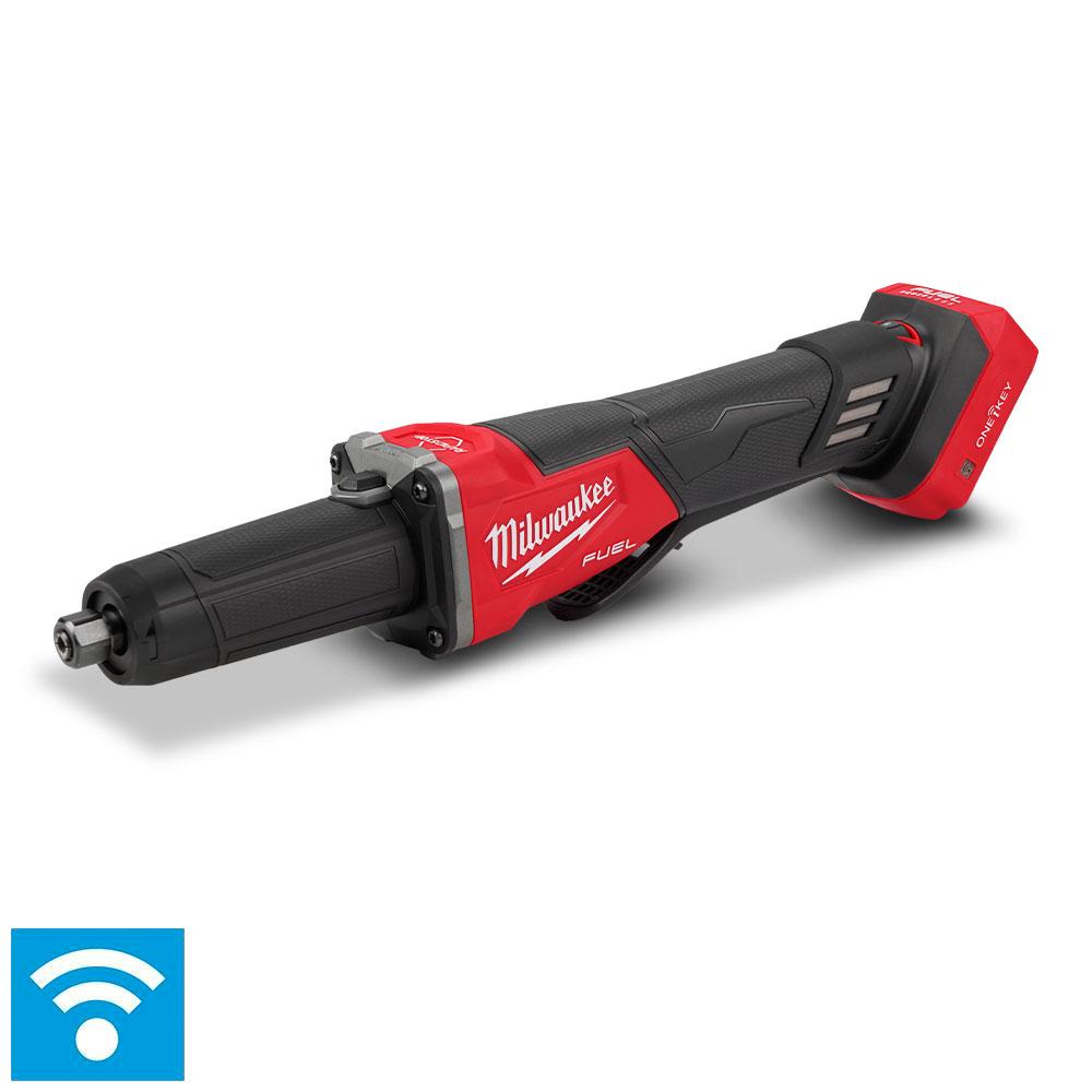 Milwaukee M18FDGROVPDB0 18V Li-ion Cordless Fuel ONE-KEY 1/4" Braking Die Grinder with Deadman Paddle Switch - Skin Only
