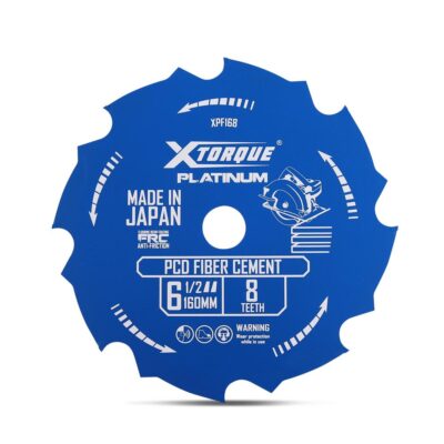 Xtorque XPF168 Platinum 160mm (6-1/2") 8-Teeth PCD Fibre Cement Saw Blade - MADE IN JAPAN