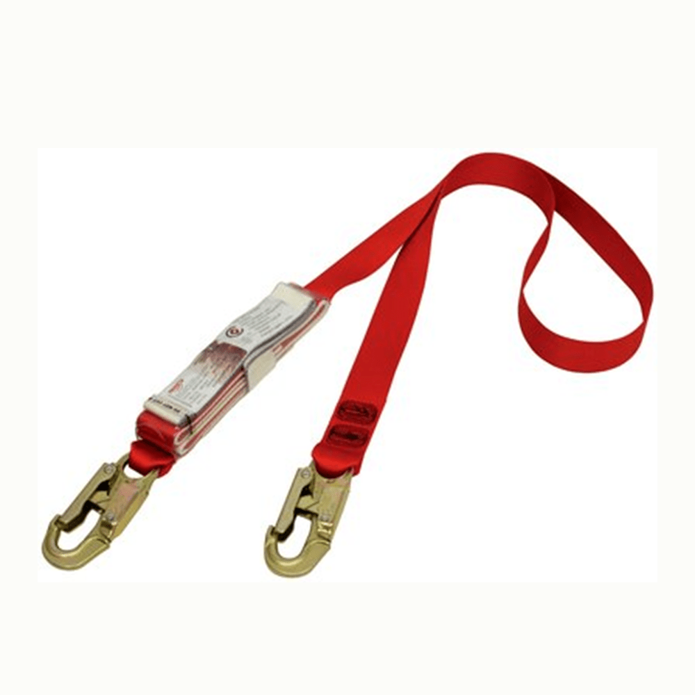 3M 7012870359 (70007925442) 3M™ PROTECTA® Shock Absorbing Webbing Lanyard - Single Tail AE529/3AU, Red, 1 EA/Case