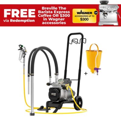 Wagner 2488254 (2395486H5) SF23 Pro 1.3kW 2-in-1 Airless Paint Spray Gun Pack with 5L Hopper