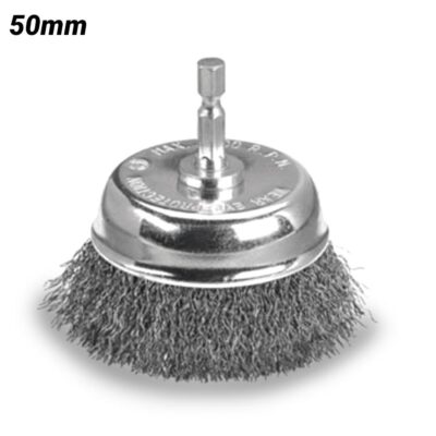 Bordo 5130-50S 50mm Steel Crimp Wire Cup Brush with hex shank