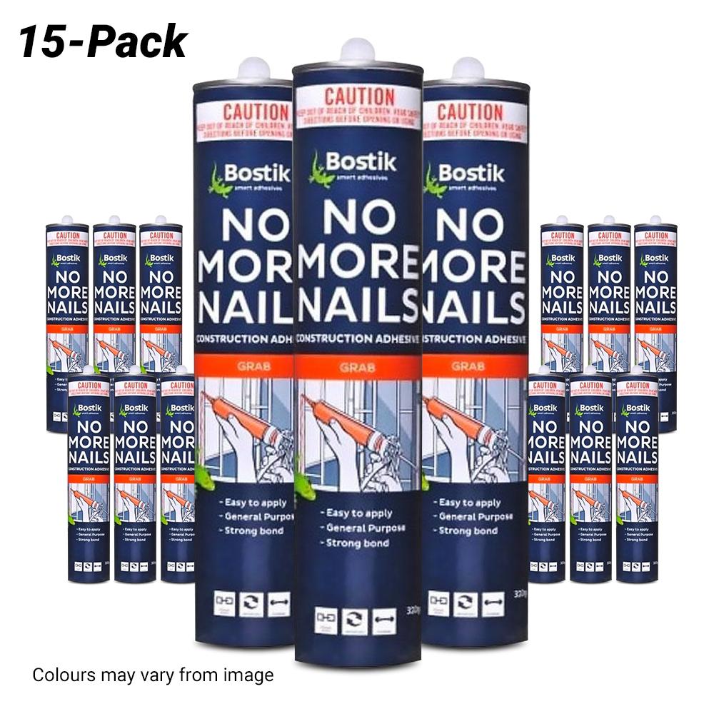 Bostik 3060700612PK 15-Pack 320g No More Nails Solvent Based Construction Adhesive