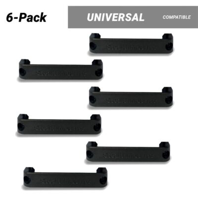 StealthMounts BB-XL-BLK-6 6-Pack Universal Bench Belt XL Mount - Black