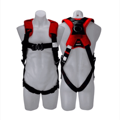 3M 7012887855 (AT010644345) 3M™ PROTECTA® X Riggers Harness with Padding 1161677, Red and Black, Medium, 1 EA/Case