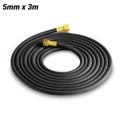 Cigweld 208424 5mm x 3m 5/8"-18 UNF Female RH BlueJet RBX Fitted Gas Hose Inert