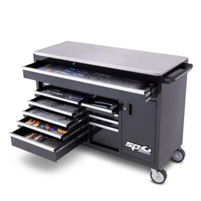 SP Tools SP50780X 448pce METRIC/SAE Sumo Series Roller Cabinet Tool Kit W/ Extra EVA Foam Trays