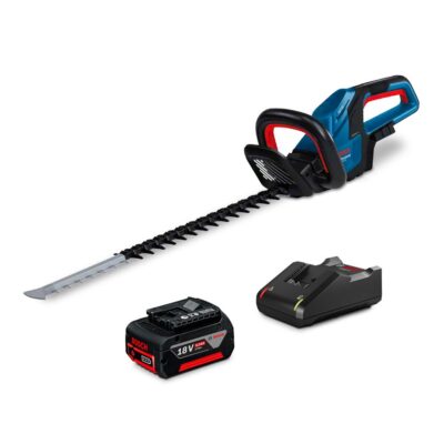 Bosch GHE 18V-60 KIT - 1 x 5.0h + Charger (0.615.992.63L) 18V 5.0Ah Li-ion Cordless Brushless Hedge Trimmer Combo Kit