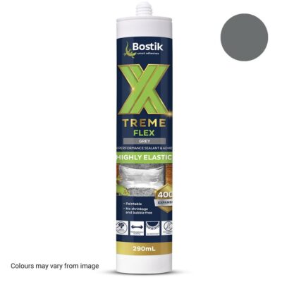 Bostik 30610797 Xtreme Flex 290ml High Performance MS Sealant & Adhesive Cartridge - Grey