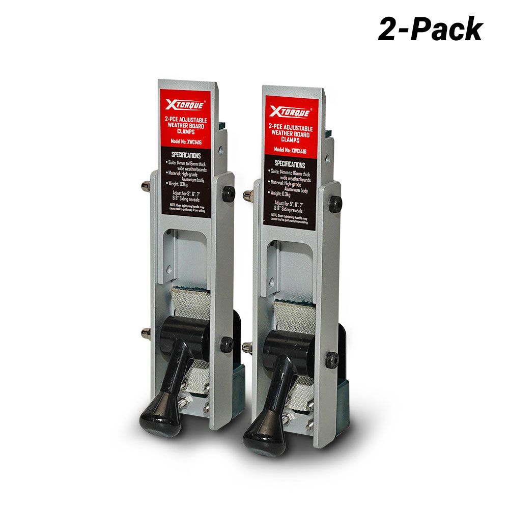 Xtorque XWC1416 2pce Adjustable Weatherboard Clamps