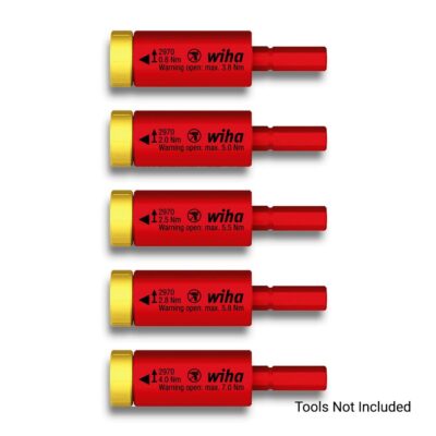 Wiha 41479 5pce EasyTorque Adapter for Electric Torque Set