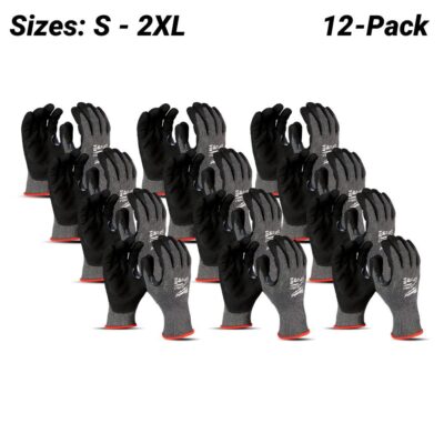 Milwaukee 4822895 12 Pack Cut 5(E) Nitrile Dipped Gloves