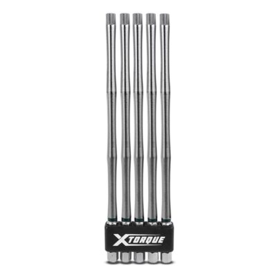 Xtorque 5PKHT5150 150mm Hex Tamper Head Torsion Driver Bit - 5 Pack