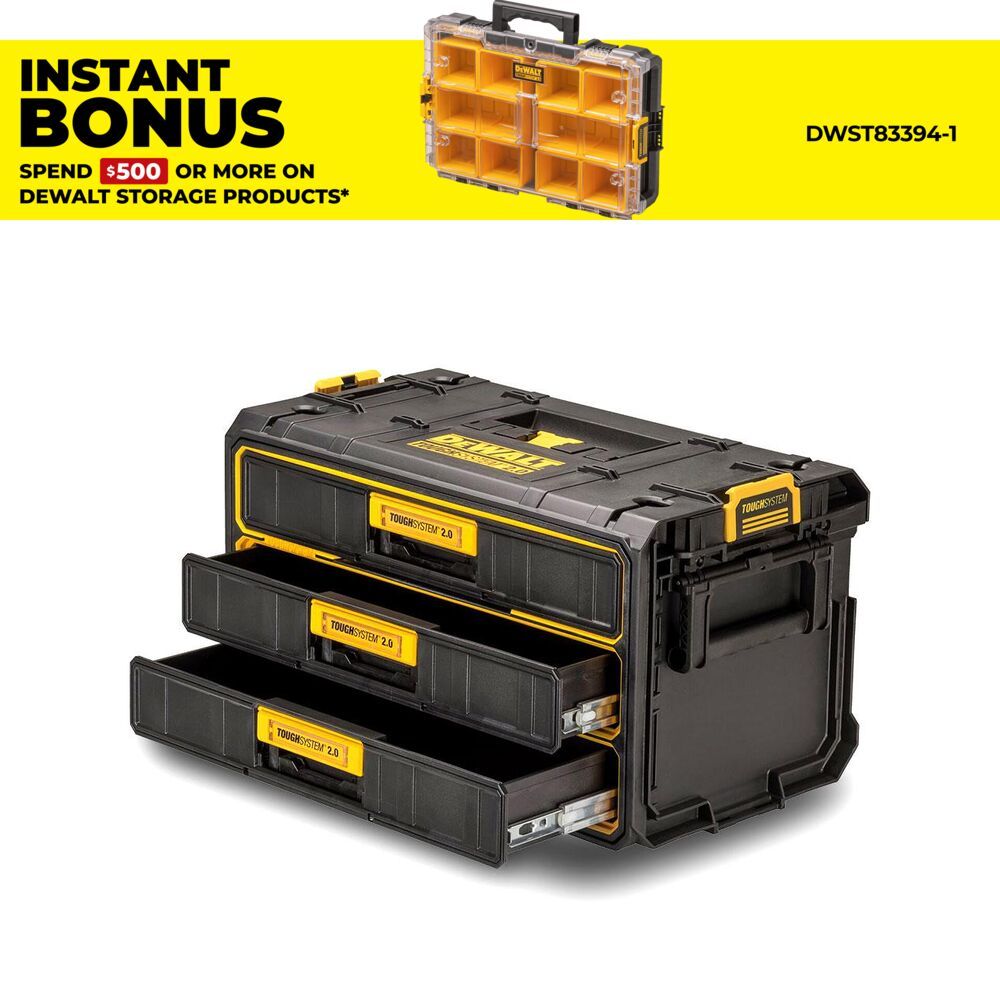 DeWalt DWST08330-1 ToughSystem 2.0 Three-Drawer Unit