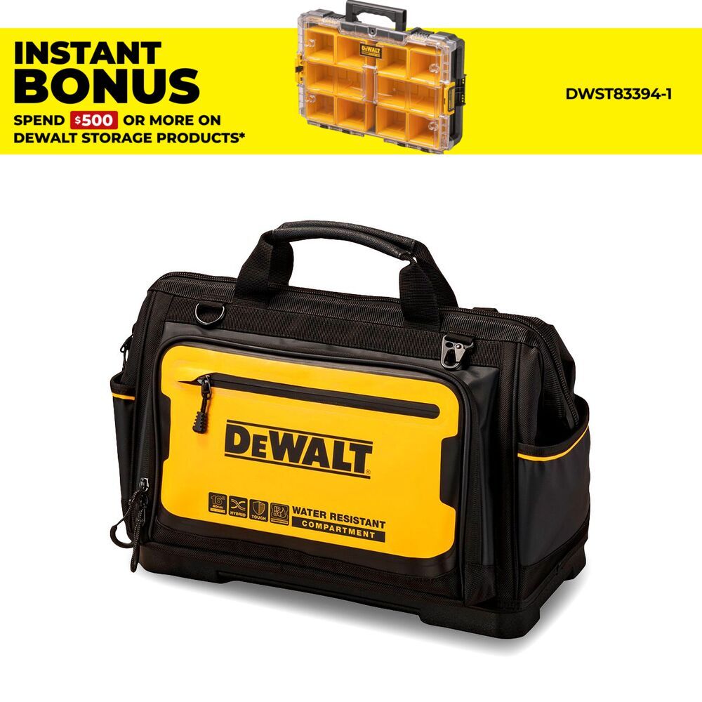 DeWalt DWST60103-1 16" Pro Open Mouth Tool Bag