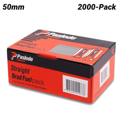 Paslode B20643 2000-Pack 50mm ND Series 14Ga Lost Head Zinc Plates Nails with Fuel Pack