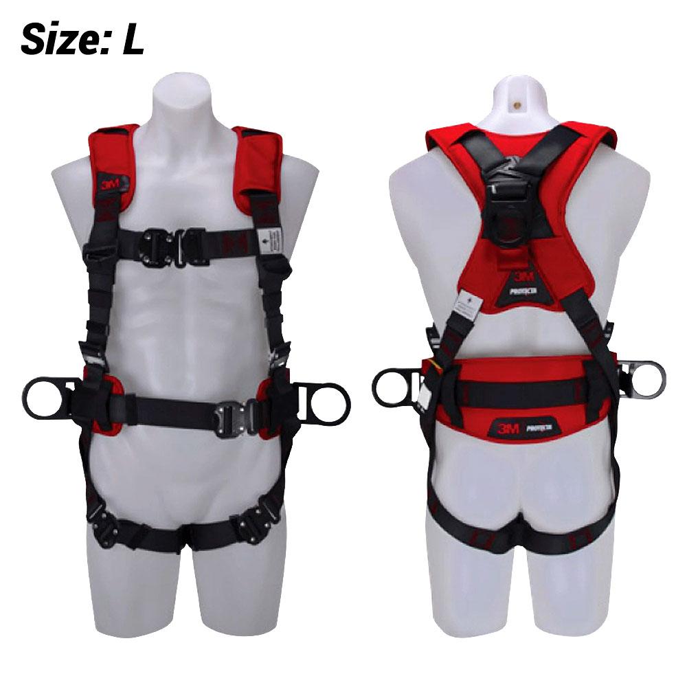 3M 7100246040 (AT010644394) PROTECTA X All Purpose Red & Blach Harness with Padding (LARGE)