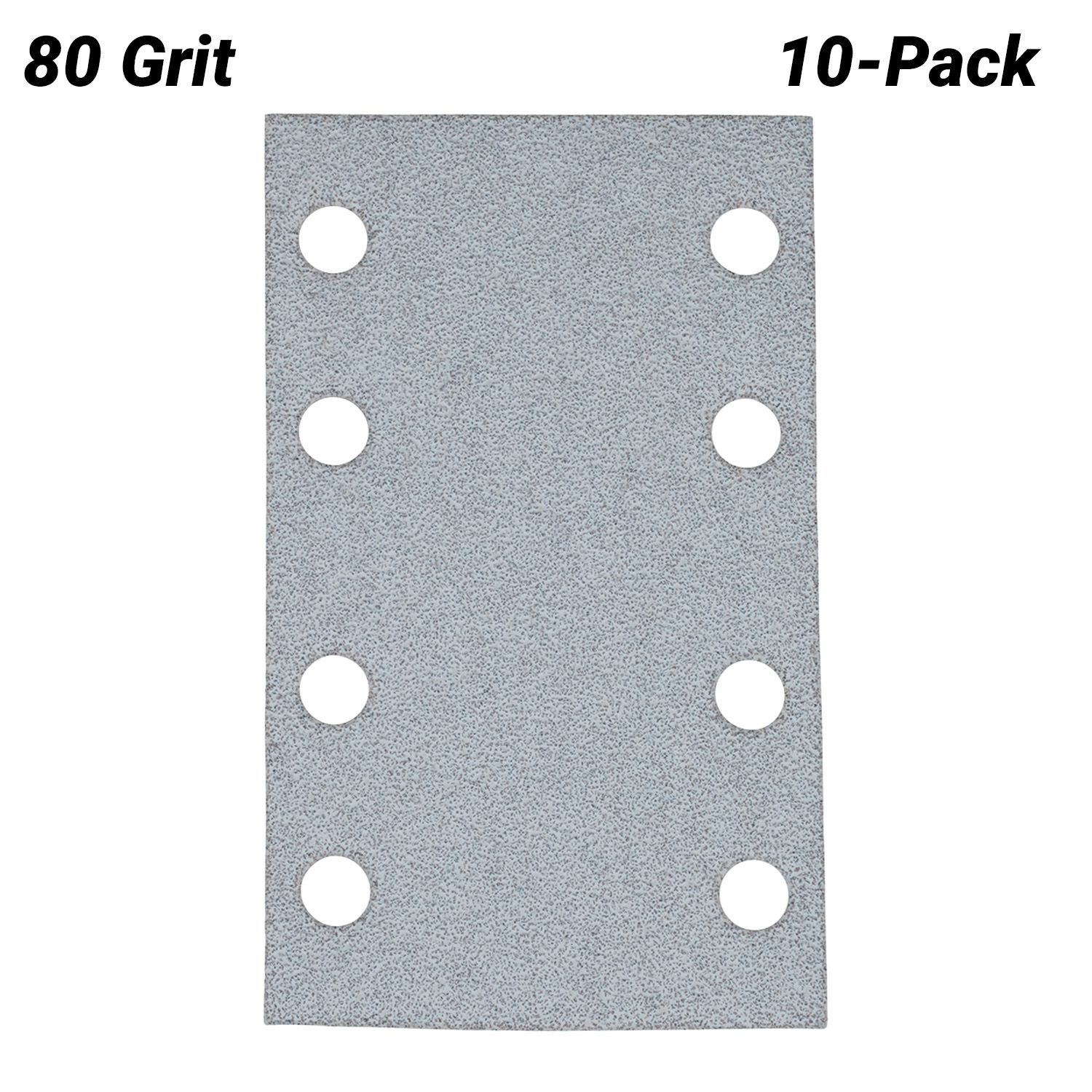 Makita E-23519 10-Pack 80mm x 130mm 80-Grit Sanding Sheet