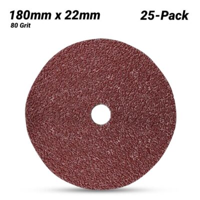 3M 7000028204 (60440230880) 25-Pack 180mm x 22mm Cubitron II 982C 80 Grit Fibre Disc