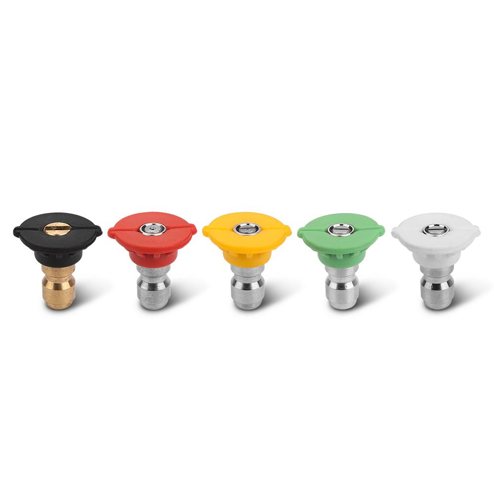 Typhoon T25NPK 5-Pack Stainless Steel Assorted 1/4" 025 Pressure Washer Nozzle