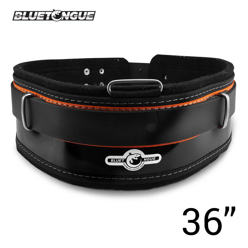 Bluetongue BLU4158 36" Black Leather Heavy Duty Tool Belt With Back Support