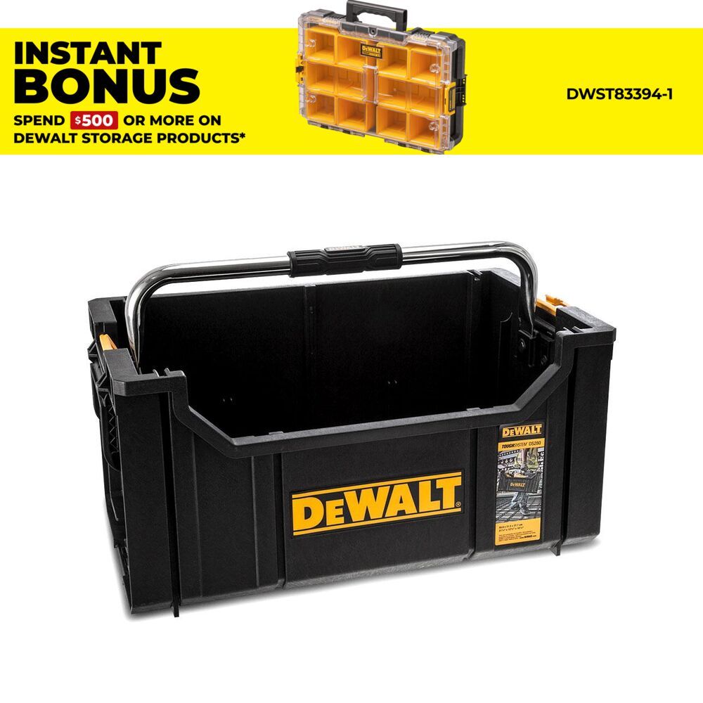 DeWalt DWST1-75654 (DS280) ToughSystem Tote Power Tool Storage Container Box