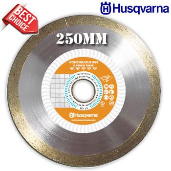 Husqvarna 585421707 250mm (10") Continuous Rim Superior Trade Series Diamond Blade