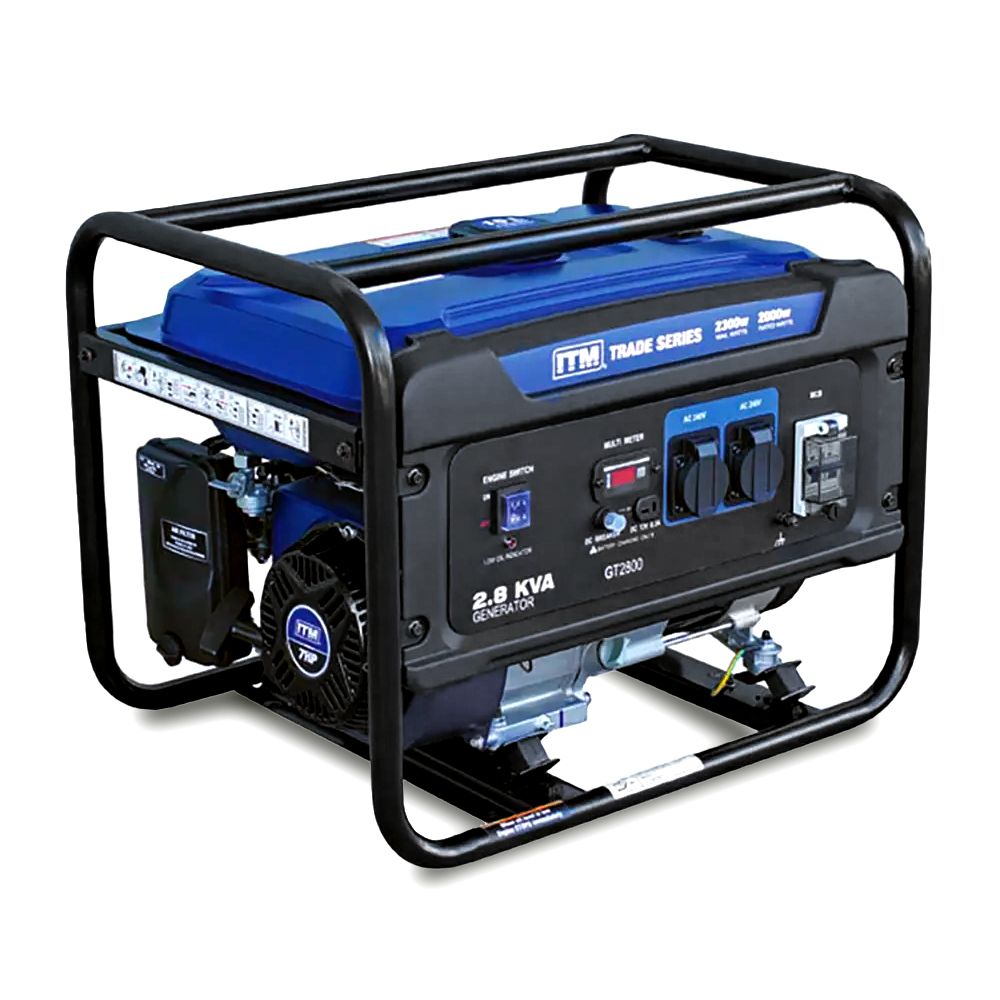 ITM TM510-2300 2300W 6HP 2.8KVA Recoil Start Petrol Generator