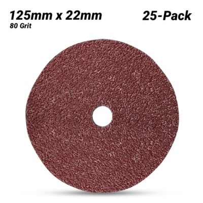 3M 7000028197-25PK (60440229403) 25-Pack 125mm x 22mm Cubitron II 982C 80 Grit Fibre Disc