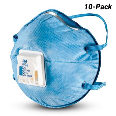 3M 7011386640 (WX700900318) 10-Pack P2 Valved Cupped Particulate Respirator with Nuisance Level* Acid Gas Relief