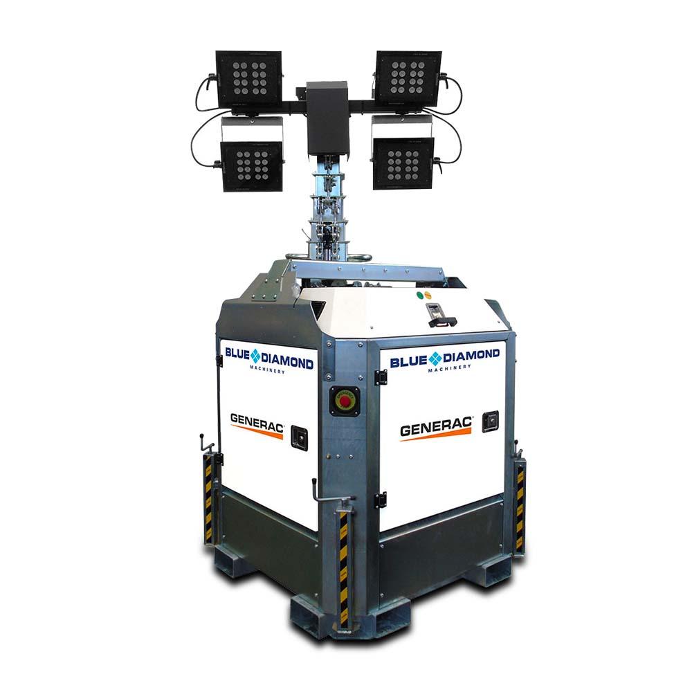 Generac CUBE+ HYBRID (LS04Y10-0200GB) 4 x 150W LED Cube Lighting Tower