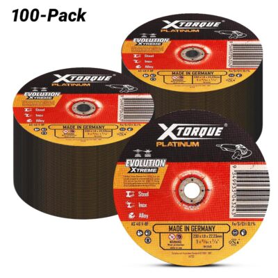 Xtorque XPI230D-100 Platinum 100-Pack 230mm (9") 1.9mm Platinum Inox Cutting Disc - MADE IN GERMANY