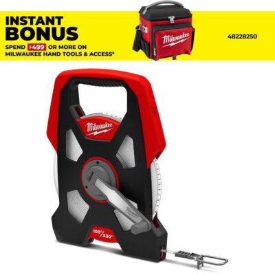 Milwaukee 48225211 100m Open Reel Long Tape Measure